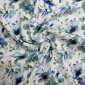 Linen with viscose Greenish-blue spots