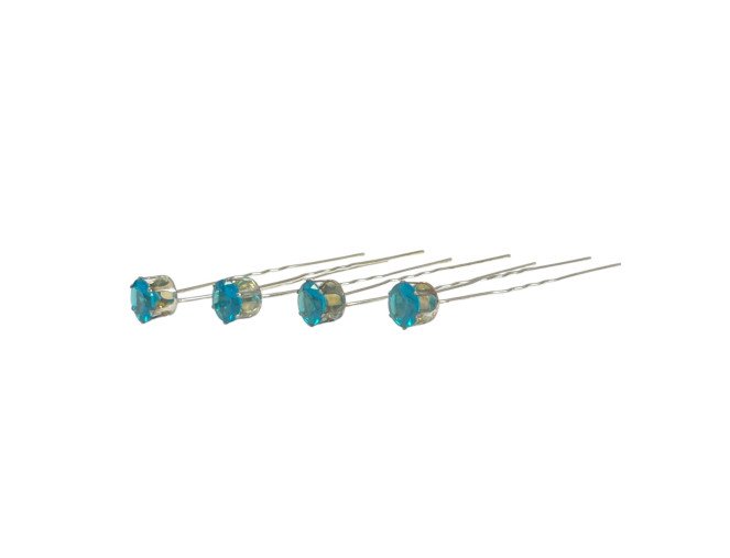 Segtukai plaukams Turkio kristalai 10mm 6vnt.