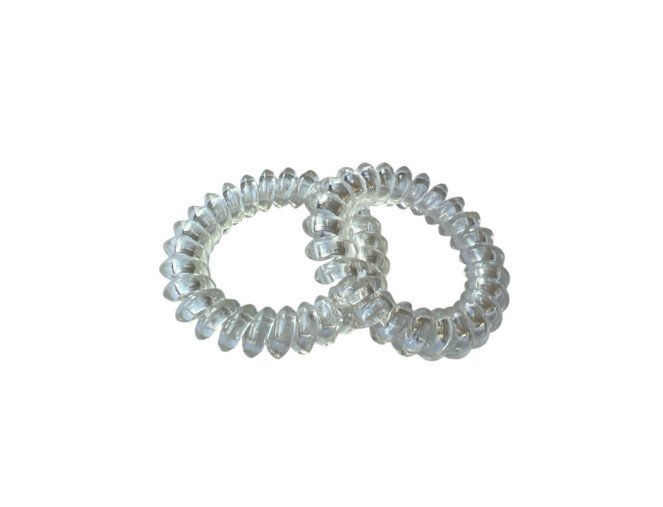 Silikoninės plaukų gumytės 2vnt Skaidri