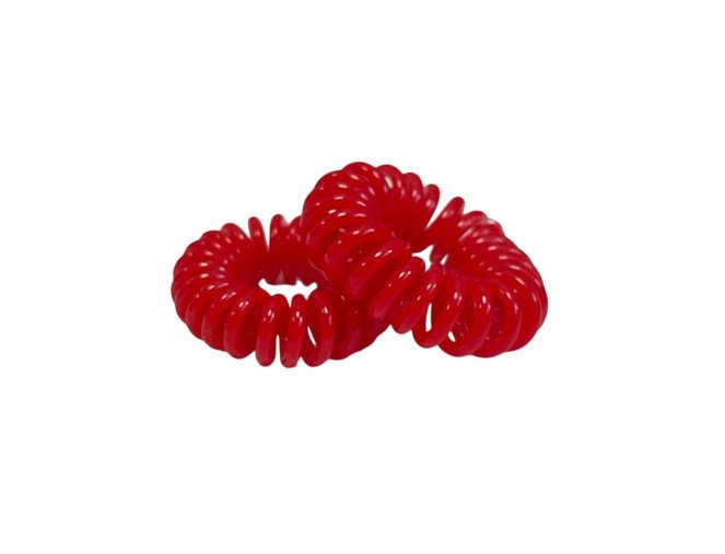 Silikoninės plaukų gumytės 5vnt Raudona