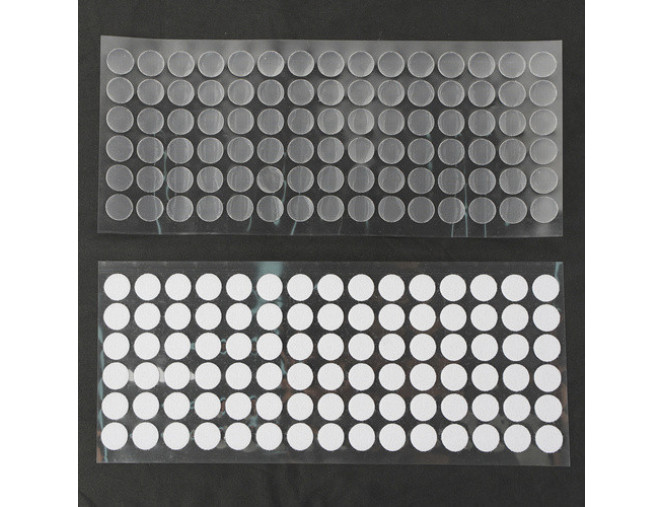 Velcro stickers with adhesive 18mm | White 250 pairs pristatymas per 1-4 d.d.