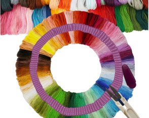 Embroidery thread set (150pcs) + scissors