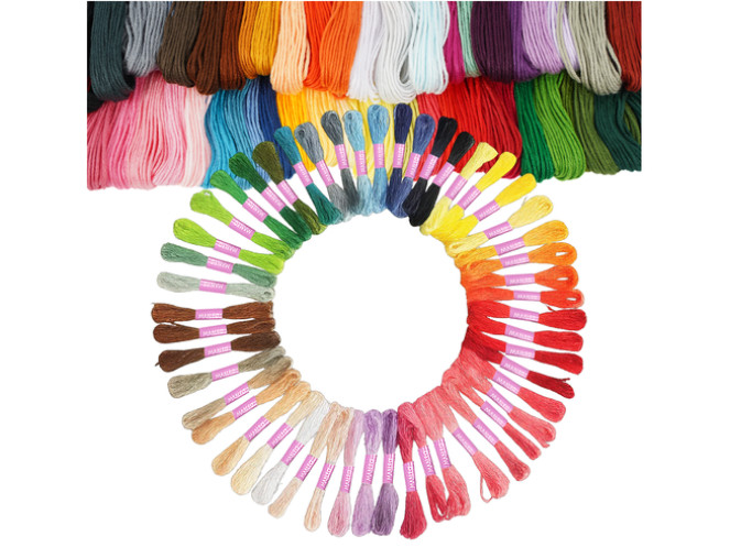 Siuvinėjimo siūlų rinkinys (50vnt) skubus pristatymas