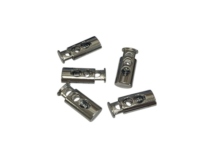 Metal stopper - locking 2 holes Nickel