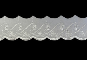 Cotton lace 50mm White
