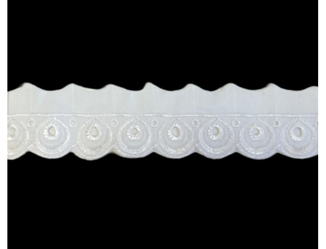Cotton lace 50mm White