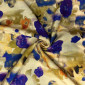 Linen with viscose Spilt flowers in yellow