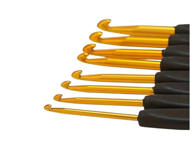 Aluminium pouch set with plastic pouch 8pcs Black pigiau