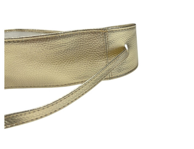 Faux leather belt Gold pigiau