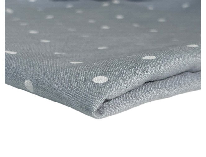 Minkštintas linas Melsvas su baltais taškeliais