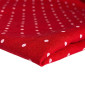 Soft linen Red with polka dots