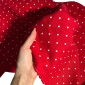 Soft linen Red with polka dots internetu
