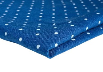 Soft linen Cornflower with dots