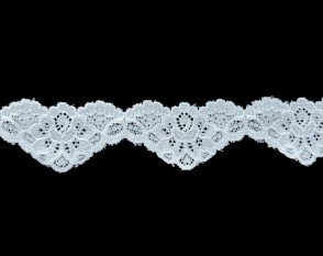 Elastic lace 90mm | Black Elastic lace 90mm | Black