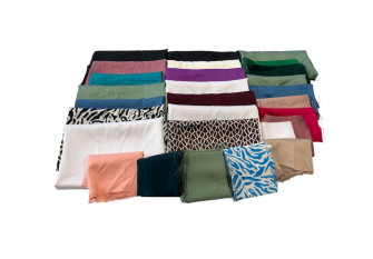 Artificial Armani silk and satin remnants set No.12