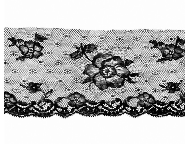 Elastic lace 90mm | Black