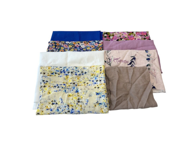 Lininių audinių likučių rinkinys Nr.64