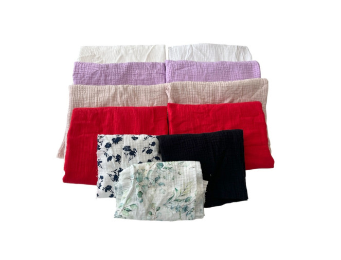 Set No 17 of remnants of tulle and chiffon