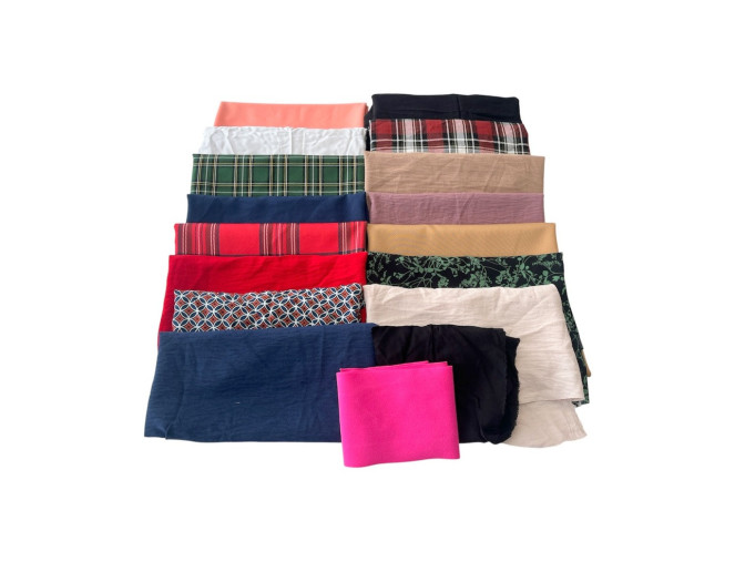 Suknelinių audinių likučių rinkinys Nr. 116