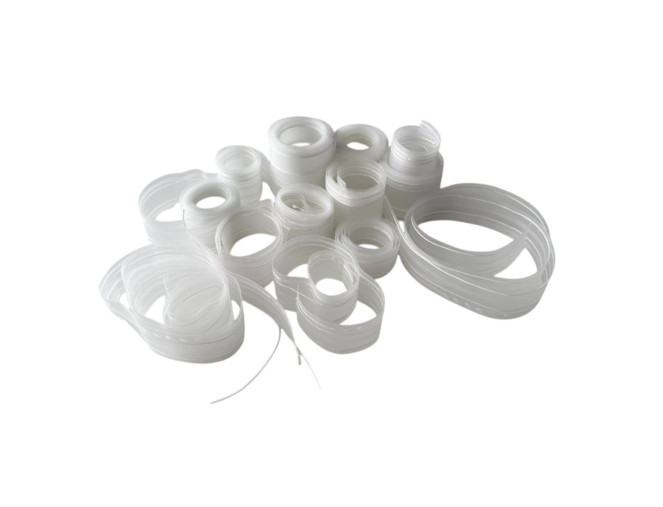 Skaidrių užuolaidų juostelių likučių rinkinys Nr. 18