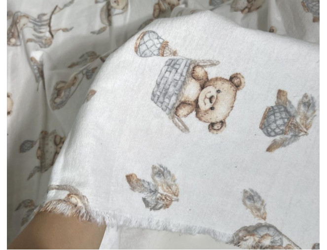 Flanelė Meškutis pintinėje pigiau