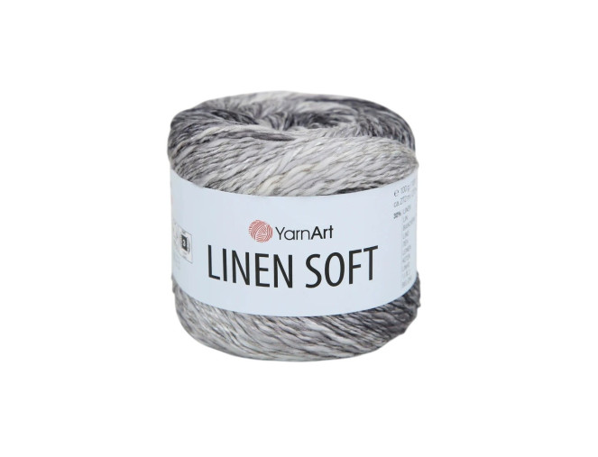 YarnArt Linen Soft 7406 Juoda pilka