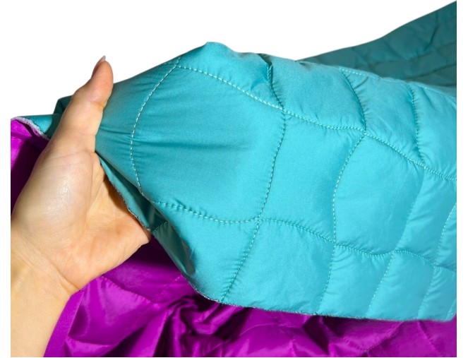 Reversible jacket fabric Mint/purple pristatymas per 1-4 d.d.