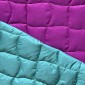 Reversible jacket fabric Mint/purple