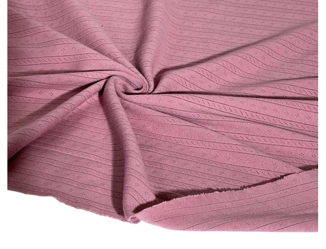 Pointelle cotton Ash pink pigiau