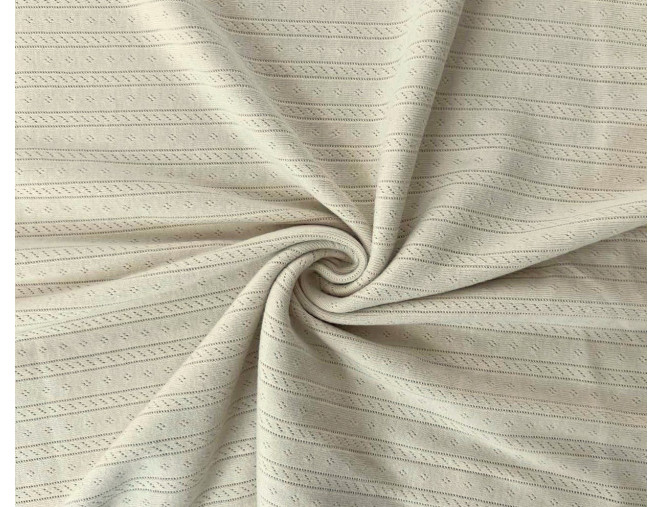 Pointelle cotton Light beige
