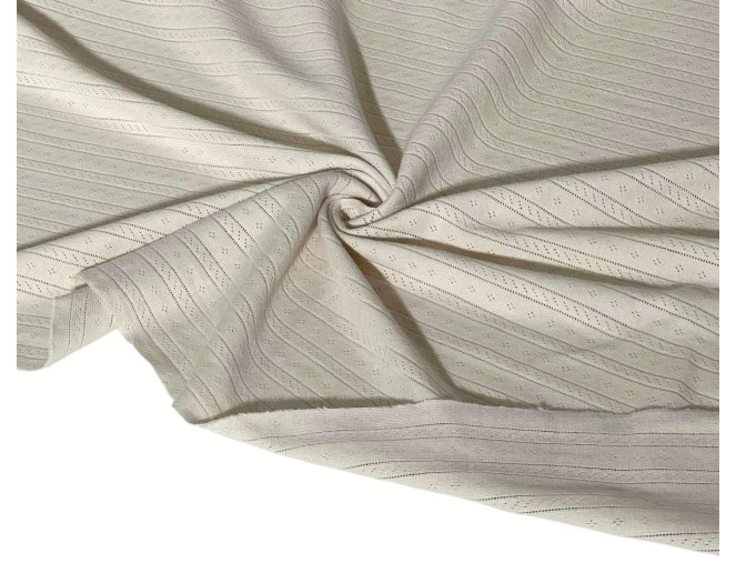 Pointelle cotton Light beige pigiau