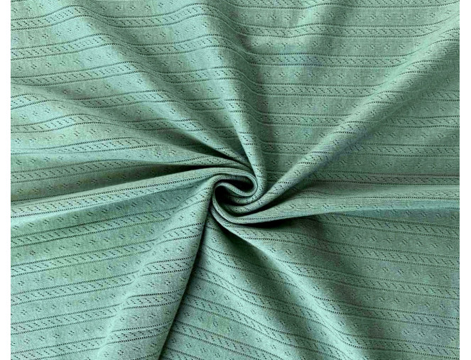Pointelle cotton Dark mint