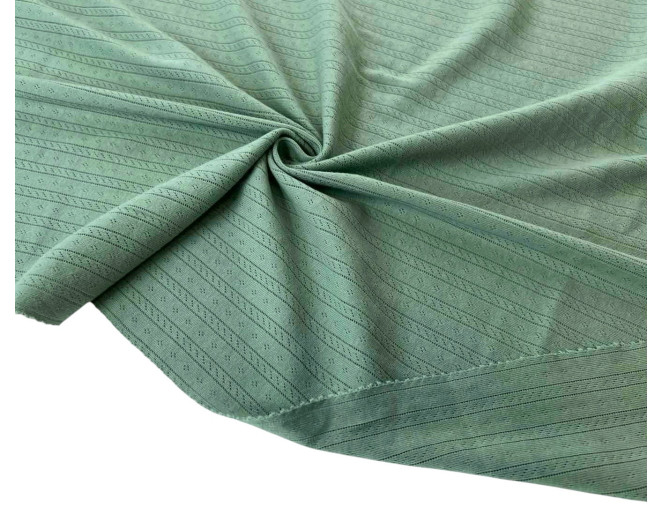 Pointelle cotton Dark mint pigiau