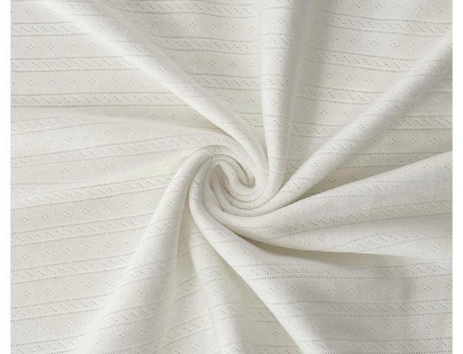Pointelle cotton Ekru