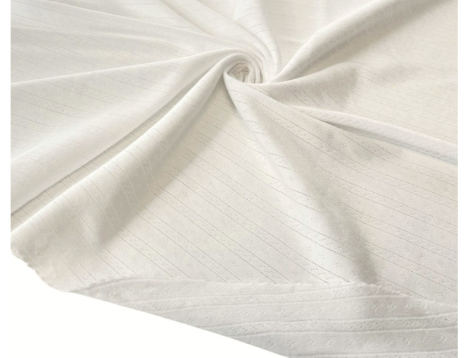 Pointelle cotton Ekru pigiau