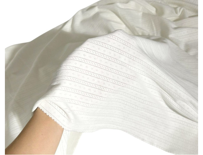 Pointelle cotton Ekru internetu