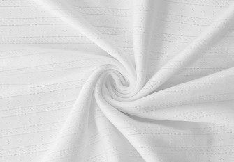 Pointelle medvilnė Baltas