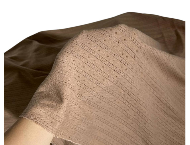 Pointelle Cotton Beige internetu