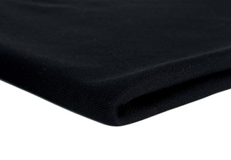 Three-thread terry knitted fabric Black