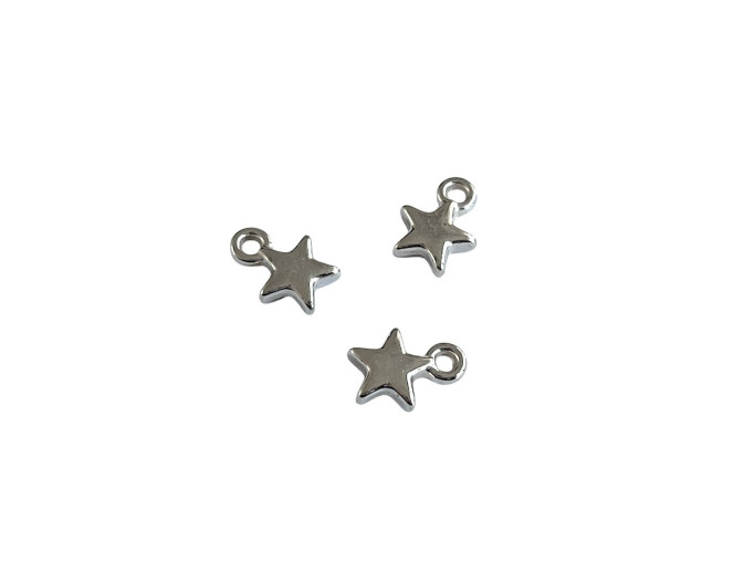 Inserts Flower 9mm 20pcs Darkened nickel
