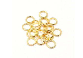Žiedas sujungimui 5mm 200vnt Auksinė