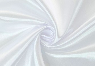 Thin satin fabric with elastane White