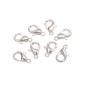 Užsegimas - užbaigimo detalė 12 x 6mm Sidabrinė