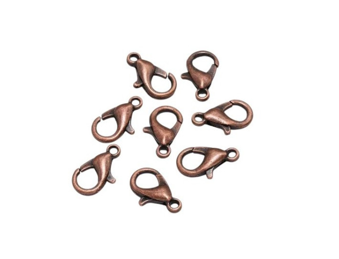Užsegimas - užbaigimo detalė 12 x 6mm Bronzinė 70vnt