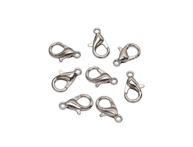 Užsegimas - užbaigimo detalė 12 x 6mm Nikelio