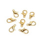 Clasp - finishing detail 14 x 7mm Gold | 20pcs
