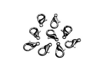 Užsegimas - užbaigimo detalė 10 x 5mm Tamsinto nikelio 120vnt