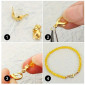 Clasp - finishing detail 14 x 7mm Gold | 20pcs pigiau