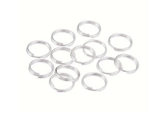 Žiedas sujungimui 4mm 120vnt Sidabrinė