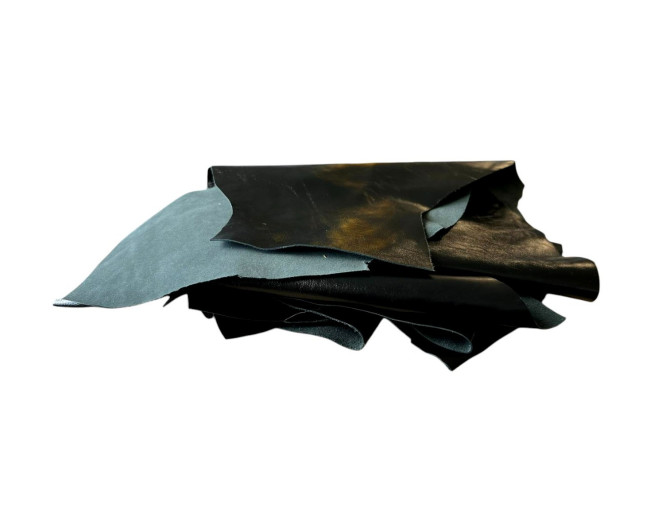 Natural leather scrap set No.34 | 0,238kg.
